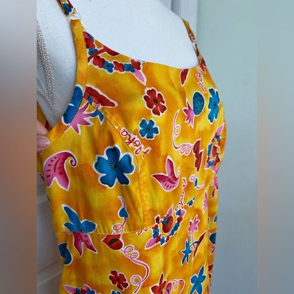 90s Hilo Hattie Hawaiian Original Spaghetti Strap Dress - Picture 2 of 9